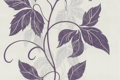 Non woven Wallpapers Sinfonia Vine Wallpapers Cream Purple 42089 40 ...