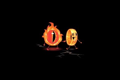 The Lord Of The Rings, The Eye Of Sauron, Minimalism, Rings, Black ...