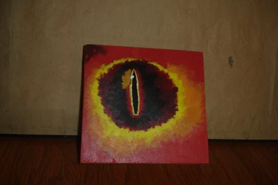 The Eye Of Sauron Wood Painting By VayneDarkni On DeviantArt