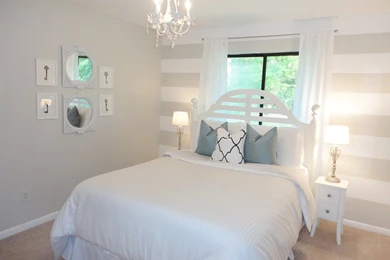 Pink And Grey Striped