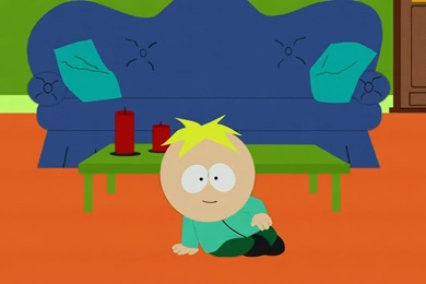 Butters Watching T.V (1680x1050) : Wallpapers