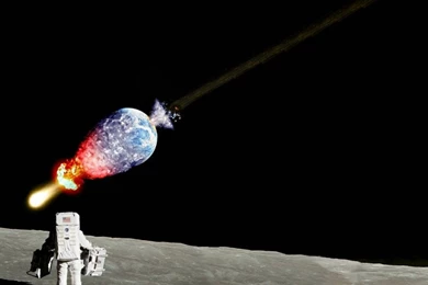 Earth From Moon Wallpaper Images