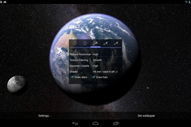 Earth & Moon In HD Gyro 3D   Android Apps On Google Play