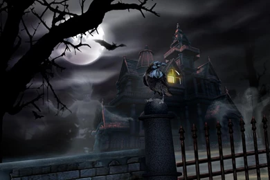 Halloween Haunted House Wallpapers Free