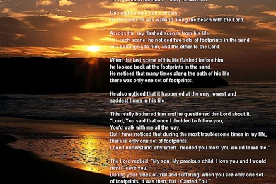 Footprints In Sand Under Sunset Hd Wallpapers