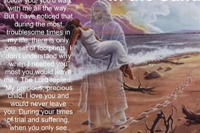 Footprints Poem On Pinterest