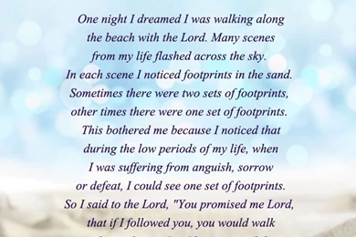 Footprints Prayer Cowgirl Quotes. QuotesGram
