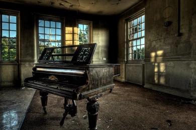 Wallpaper: Piano, Music, Room, Window, Lights, Music Instrument ...