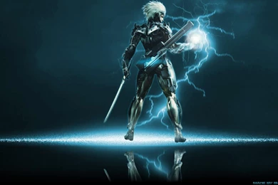 Wallpapers Metal Gear Solid Raiden Blue Lightning Free Hd 1600x900 ...