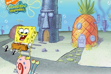 Cartoon, SpongeBob SquarePants, SpongeBob, Snail,