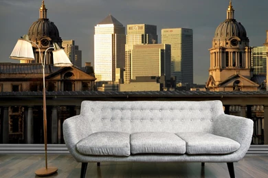 Greenwich And Canary Wharf 2010 Mural By Digetex : Wallpapers Direct