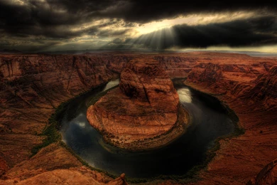 Landscapes Nature Horseshoe Bend HDR Photography Wallpapers ...