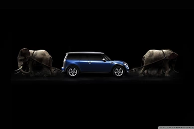 Mini Cooper Drawn By Elephants HD Desktop Wallpapers : Widescreen ...
