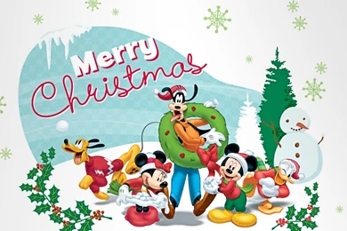 Mickey Mouse, Christmas Wallpapers 1080p, Full HD, Winter, Disney ...