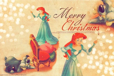 Disney Princess Christmas Desktop Wallpapers