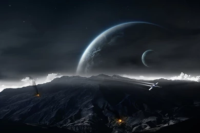 Star Wars, Planet, Moon, Battle, Space Art Wallpapers HD / Desktop ...