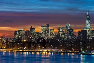 Manhattan Skyline New York Panorama Wallpapers