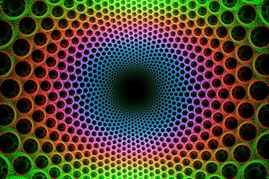 Abstract Multicolor Fractals Psychedelic