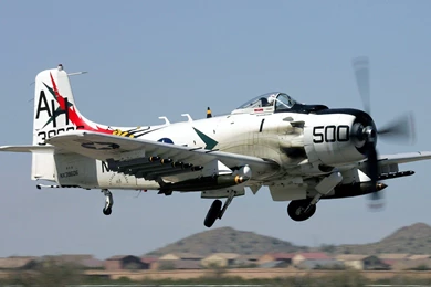 Aircraft Military Warbird A 1 Skyraider SPAD Fighters Wallpapers ...