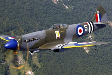 Airplanes Warbird Supermarine Spitfire Wallpapers