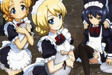 Girls Und Panzer.Motorola Droid Razr HD Wallpaper.720x1280