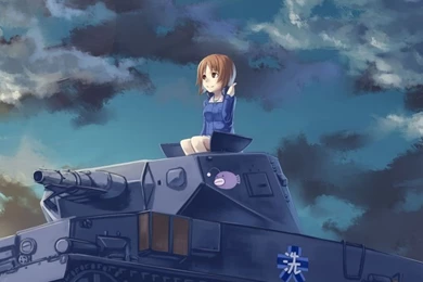 Download Wallpapers 750x1334 Girls Und Panzer, Nishizumi Miho, Tank ...