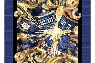 Dr Who Exploding Tardis 48'' No Sew Fleece Throw Kit