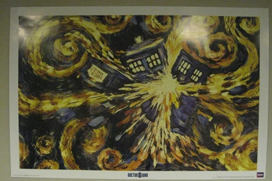Exploding Tardis Van Gogh Wallpaper Images