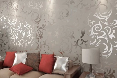 Aliexpress.com : Buy New Designer Flocking Textured Grey Color ...