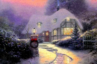 Backgrounds Christmas Scenes Wallpapers