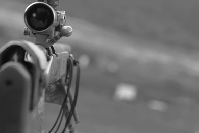 Sniper Rifle Army Monochrome HD Wallpapers Wallpapers   (