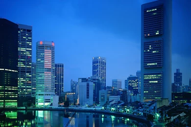 A Peaceful Night City Night Scene Photography 1600x1200 NO.8 ...