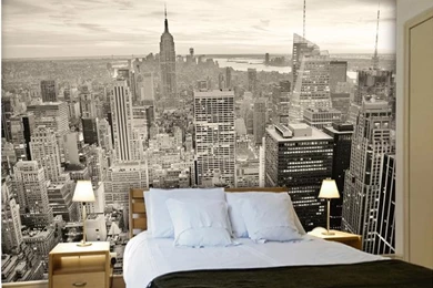 Aliexpress.com : Buy Oural 3D Large Mural Of New York City Black ...