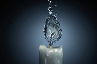 Desktop Wallpapers · Gallery · Miscellaneous · Water Flame