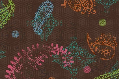 Brown Teal Dk6018b Tween Disney Paisley Wallpapers Border By York