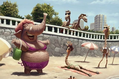 Desktop Wallpapers · Gallery · Humor · Beach Funny Wallpapers ...