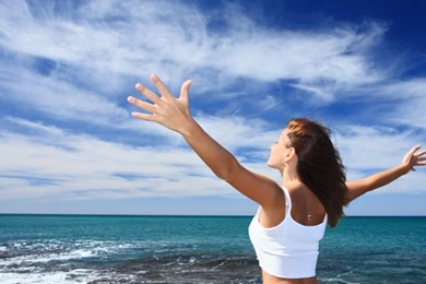 Girl On The Beach Wallpapers