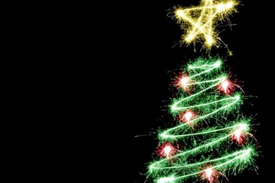 Merry Christmas Light Tree Wallpapers Hd