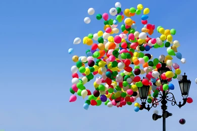 Colourful, Balloons, Wide, Desktop, Background, High, Definition ...