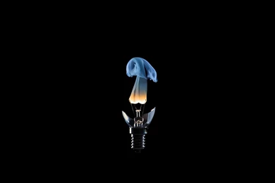 Black Backgrounds Digital Art Light Bulbs Wallpapers » WallDevil ...
