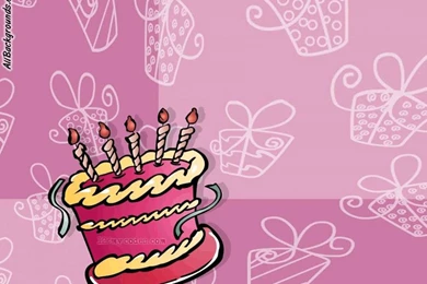 Birthday Cake Backgrounds   Twitter & Myspace Backgrounds