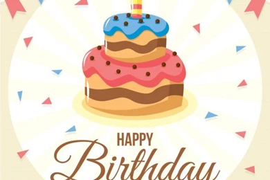 Birthday Cake Backgrounds Vector