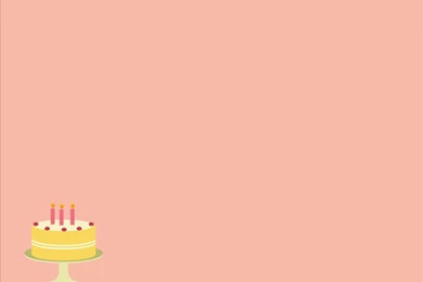 Free Light Pink Cake With Three Candles Birthday Party Celebration ...