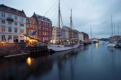 Nyhavn New Harbor Waterfront Dock Wallpapers