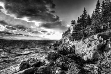 Lighthouse In Maine, New England, USA Wallpapers And Images ...