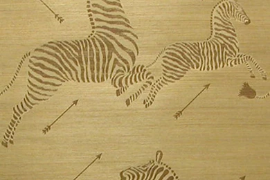 Zoe's Zebra Wallpapers Grasscloth   Gold Natural BY SCALAMANDRE ...