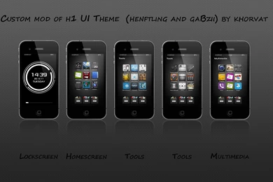 Custom H1 UI Theme   Iphone 4 By Khorvat deviantart On DeviantArt