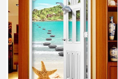 Online Buy Wholesale Door Mural Wallpapers From China Door Mural ...