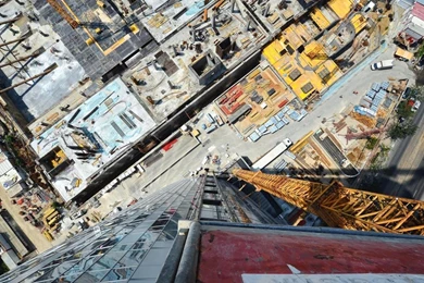 Cityscapes Streets Skyscrapers Construction Site Wallpapers