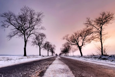 Winter Road Desktop Backgrounds   Cool Desktop Wallpapers